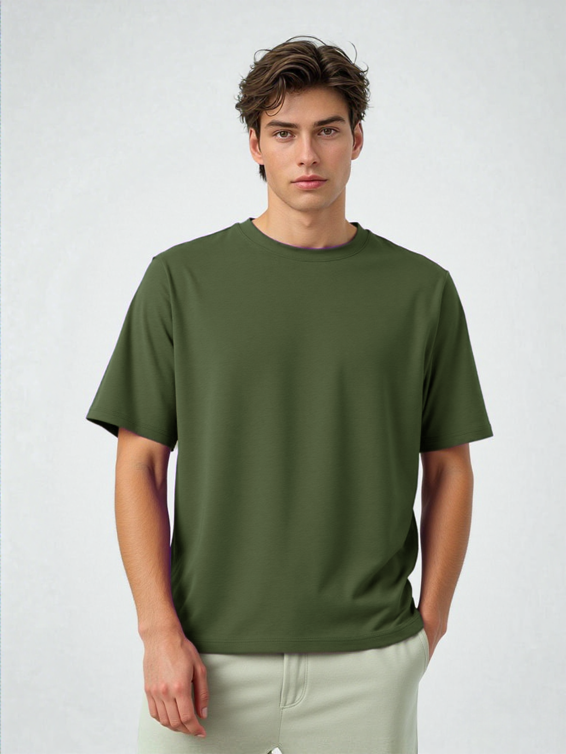 T-shirt olive green