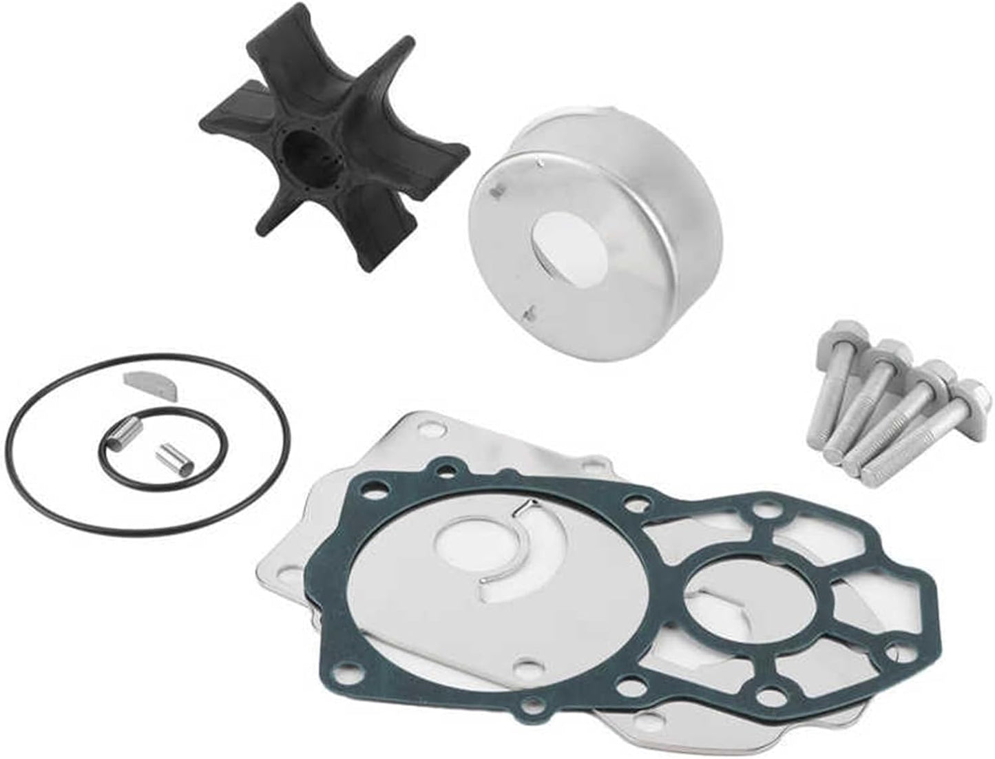 Water Pump Impeller Repair Kit – 6CB-W0078-00 – For 220HP / 225HP / 250HP Outboard Engines – Seawater Pump Impeller Kit