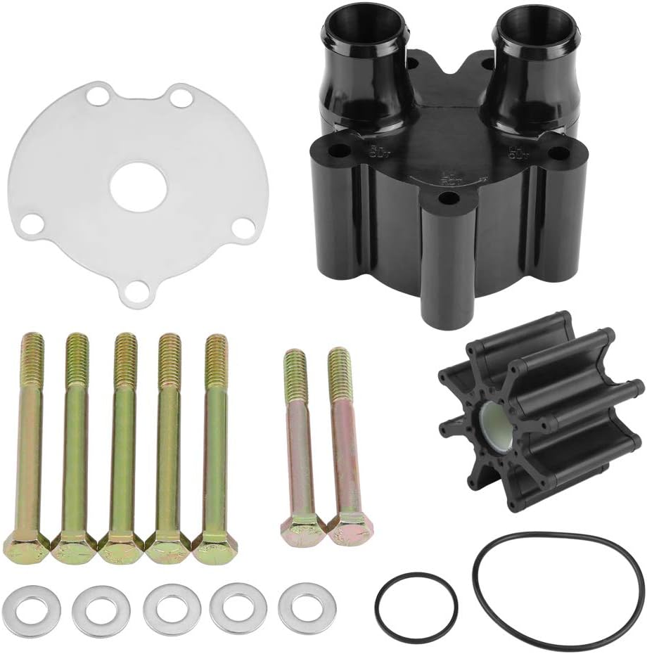 Water Pump Impeller Kit – Compatible with 807151A14 / 46-807151A14 – Replacement for Mercury Mariner MerCruiser Bravo 1 2 3 Seawater Pump – Boat Motor Inboard Kit