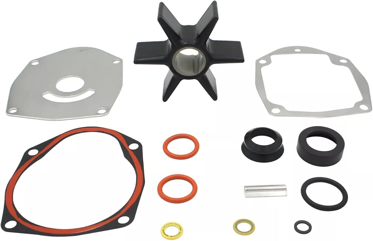 Water Pump Running Wheel Repair Kit 47-43026Q06 for Mercruiser Alpha One Gen 2 Star Drive & Mercury 40 to 350 HP Engines Replacement 47-43026T10 47-43026T6 47-43026T8 8M0100526