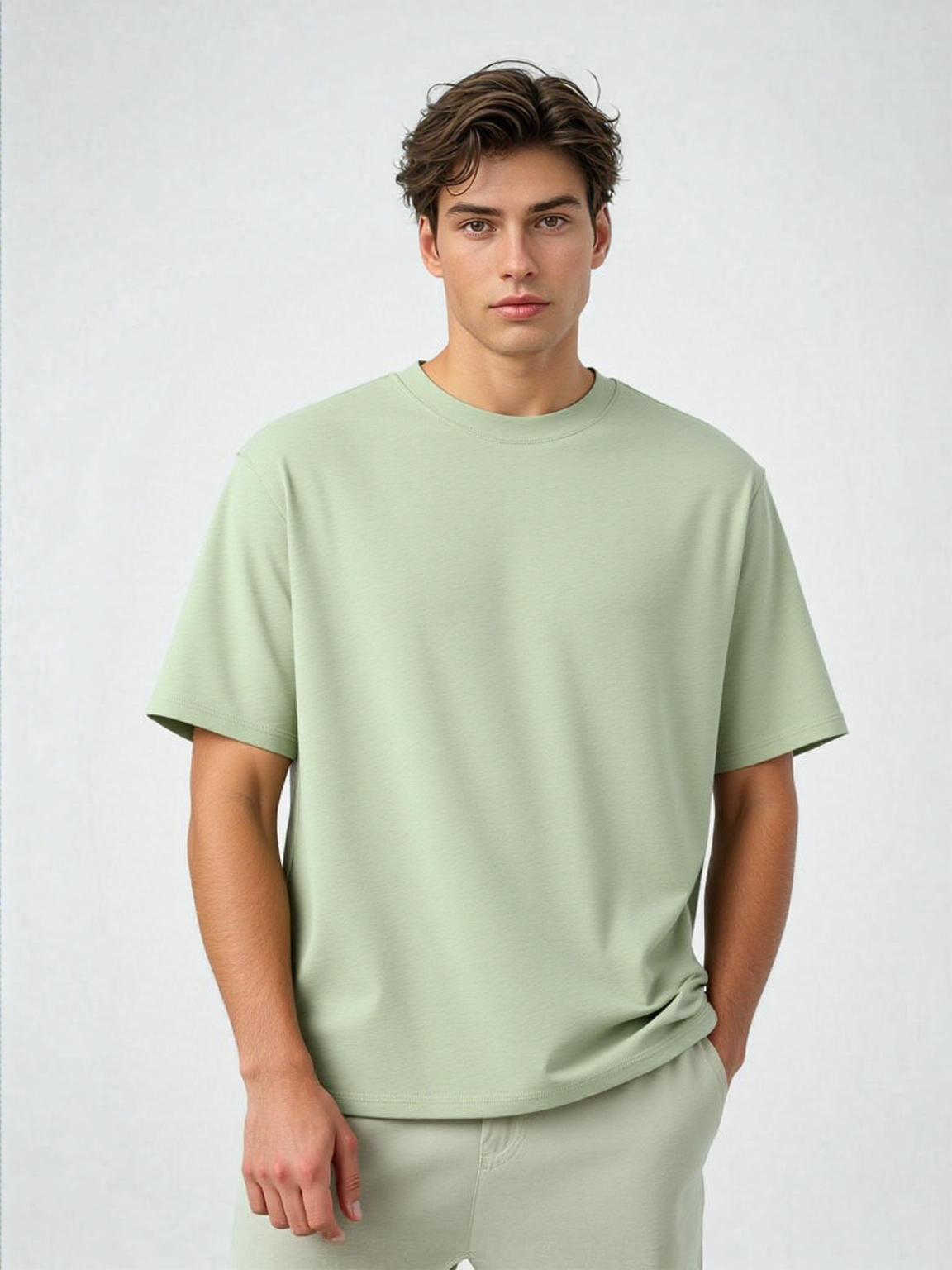 T-shirt pale green