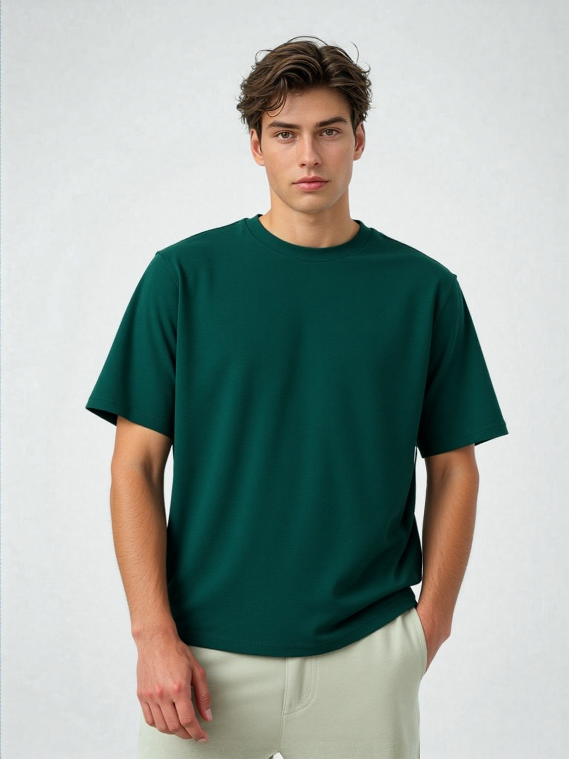 T-shirt blackish green