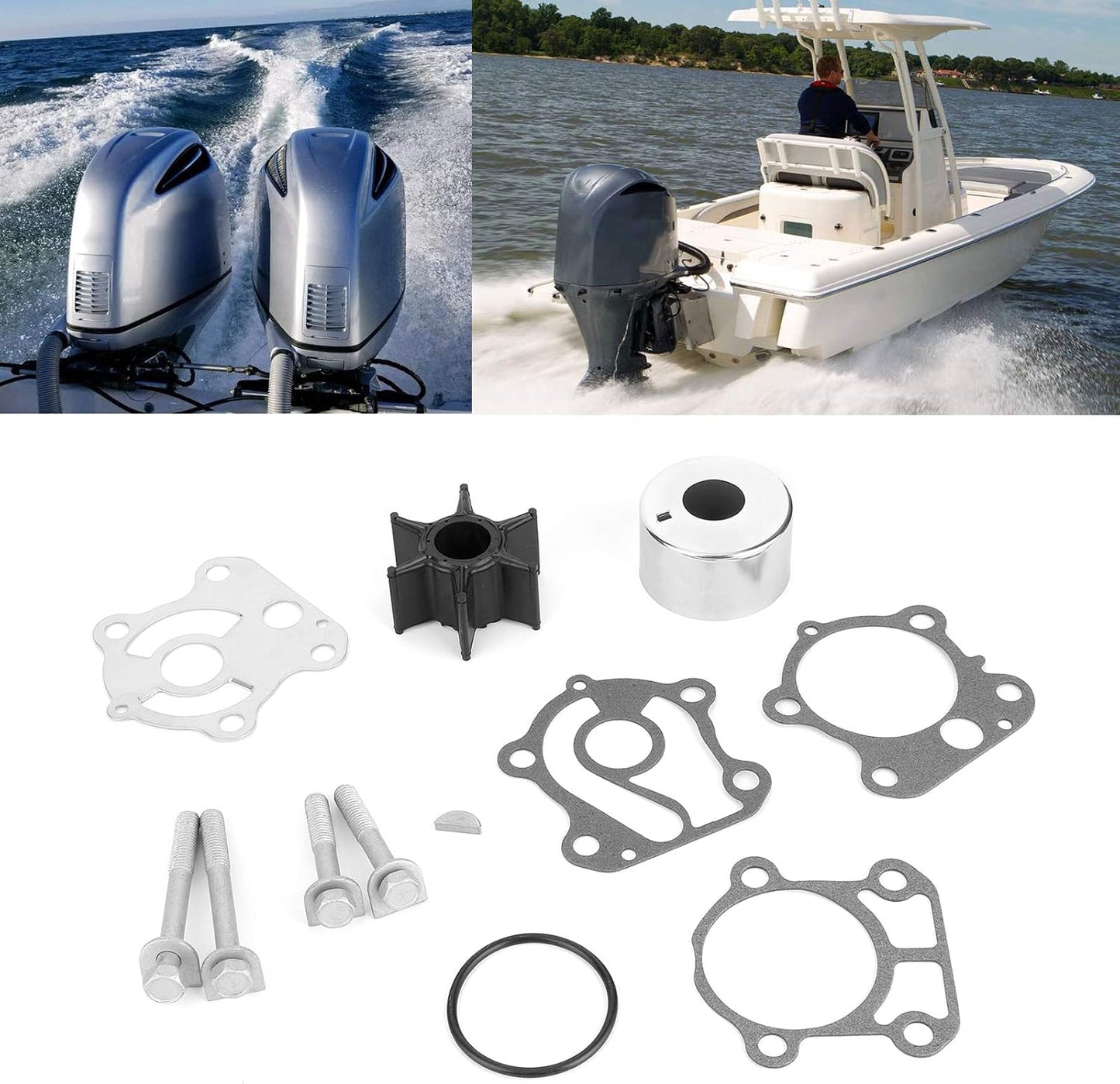 Water Pump Impeller Repair Kit – 692-W0078-02 – Compatible for Yamaha Outboard Engines