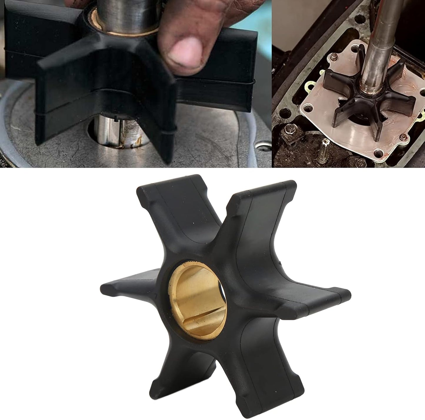 Water Impeller 435821 (O-119)Boat Engine Water Impeller Replacement for Johnson Evinrude OMC BRP 85-300HP